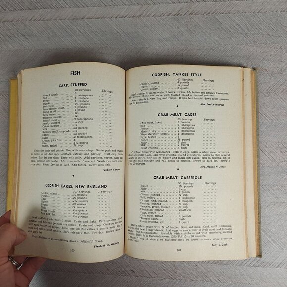The Sexton Cookbook 1950 First Edition Hardcover Vintage Local Recipes - Picture 6 of 8